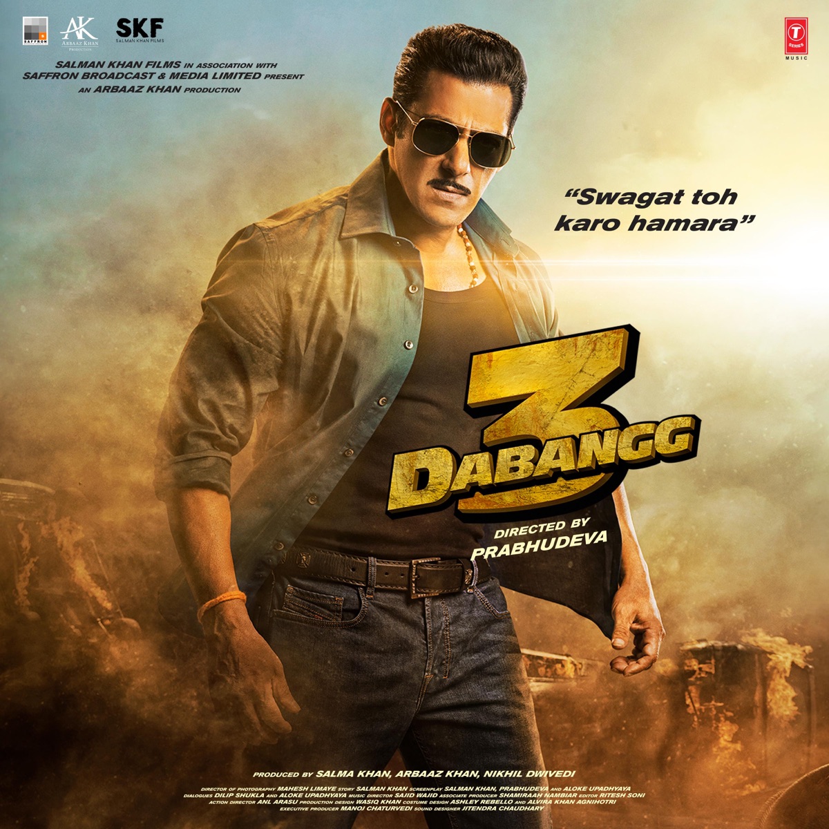 Dabangg 3 (Original Motion Picture Soundtrack) by Sajid-Wajid album cover