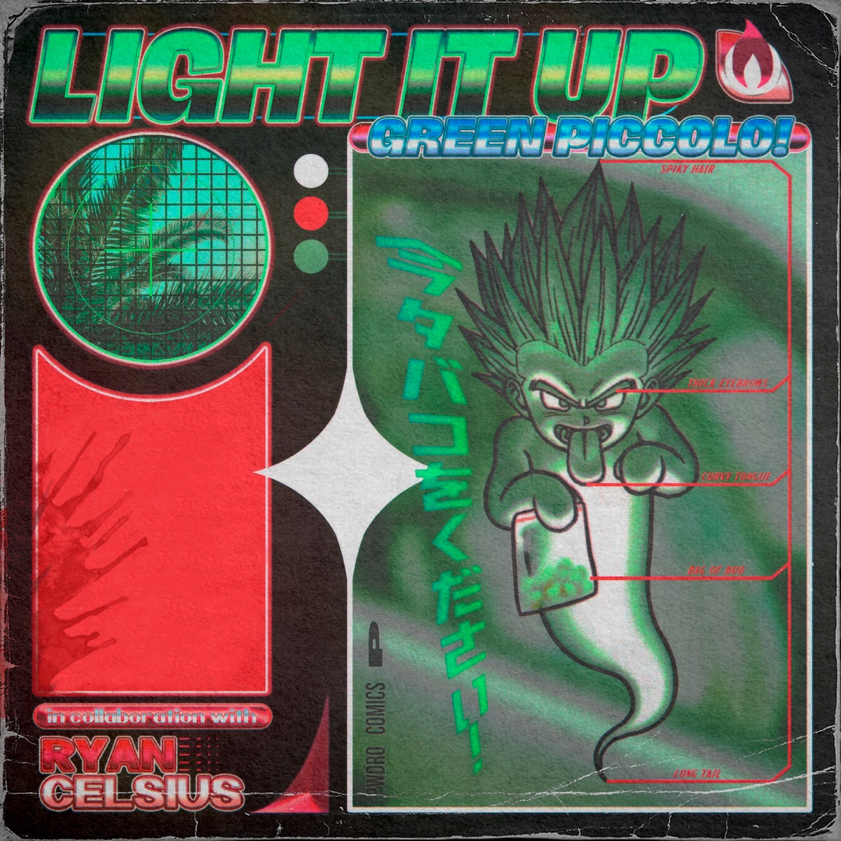 Light It Up by Green Piccolo & Ryan Celsius Sounds album cover