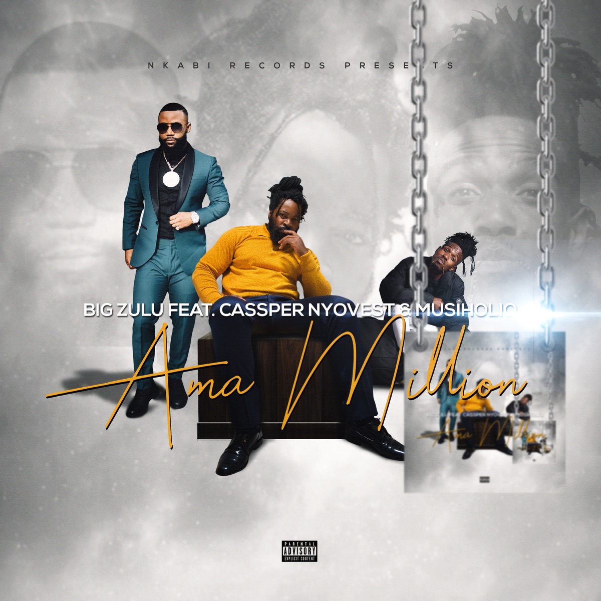 Ama Million - Single by Big Zulu, MusiholiQ & Cassper Nyovest album cover