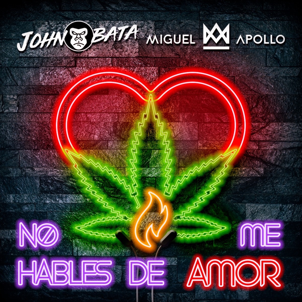 No Me Hables de Amor (feat. Super Solo) - Single by John Bata & Miguel Apollo album cover