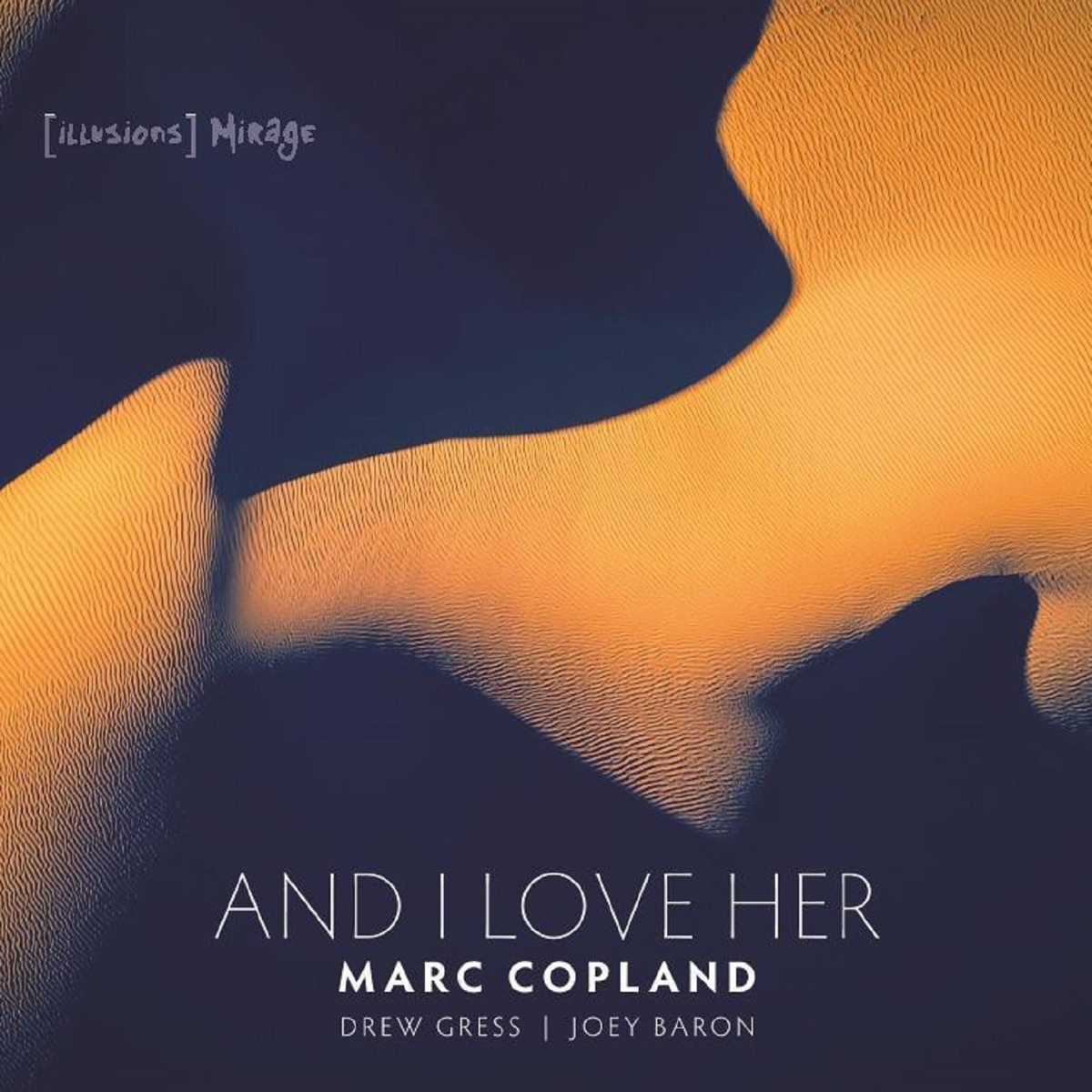 And I Love Her by Marc Copland, Joey Baron & Drew Gress album cover
