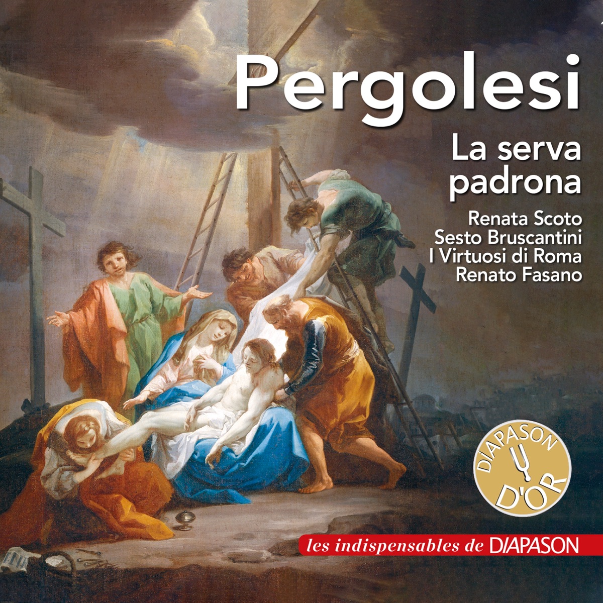 Pergolesi: La serva padrona (Les indispensables de Diapason) by Renata Scotto, Sesto Bruscantini, I Virtuosi Di Roma & Renato Fasano album cover