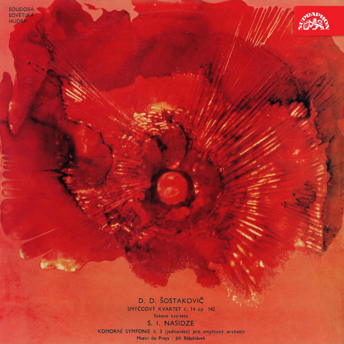 Shostakovich: String Quartet No. 14 - Nasidze: Chamber Symphony No. 3 by Jiří Bělohlávek, Suk Quartet & Musici de Praga album cover