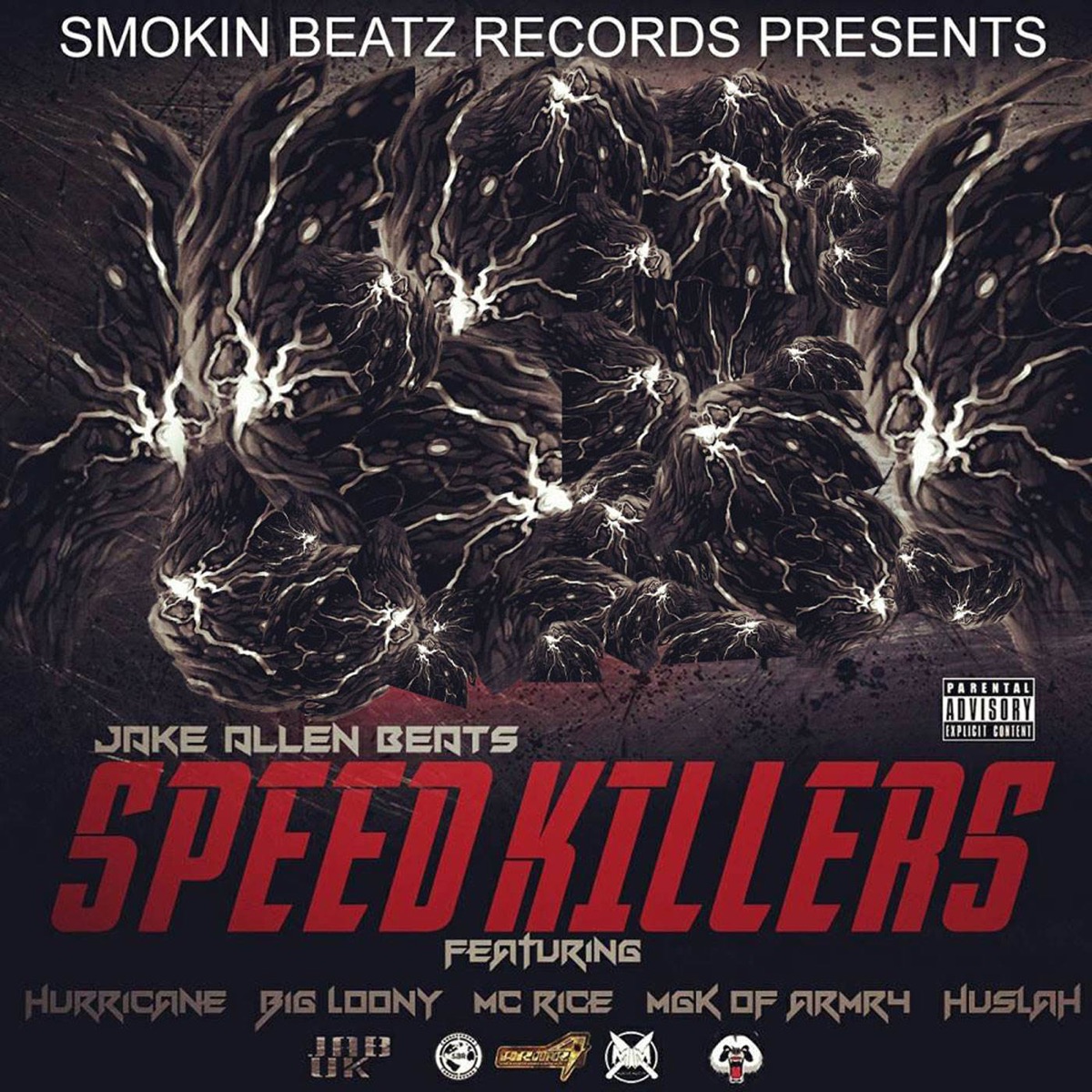 Speed Killers (feat. MGK Of ARMR4, Huslah, Hurricane, MC Rice & Big Loony) - Single by Jake Allen Beats album cover