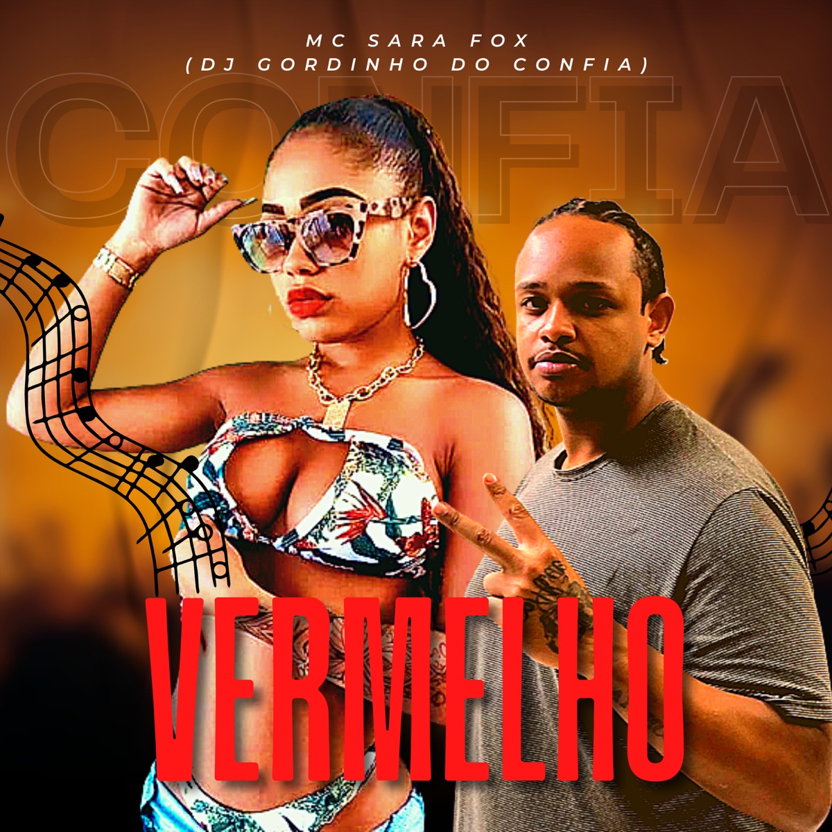 Vermelhou - Single by DJ GORDINHO DO CONFIA & MC Sara Fox album cover