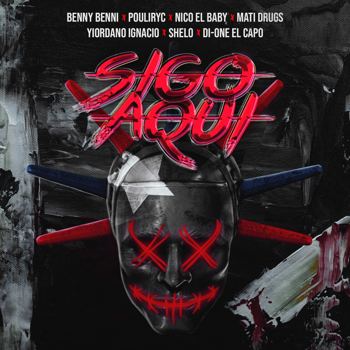 Sigo Aquí (feat. ShelO, YIORDANO IGNACIO, Nico El Baby, Pouliryc, Di-One El Capo & Mati) - Single by Benny Benni album cover