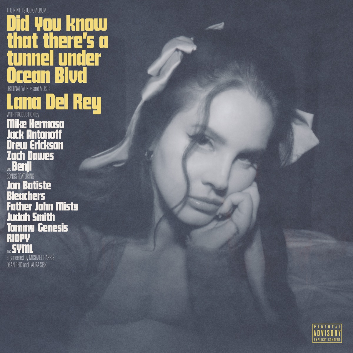 Did you know that there's a tunnel under Ocean Blvd by Lana Del Rey album cover