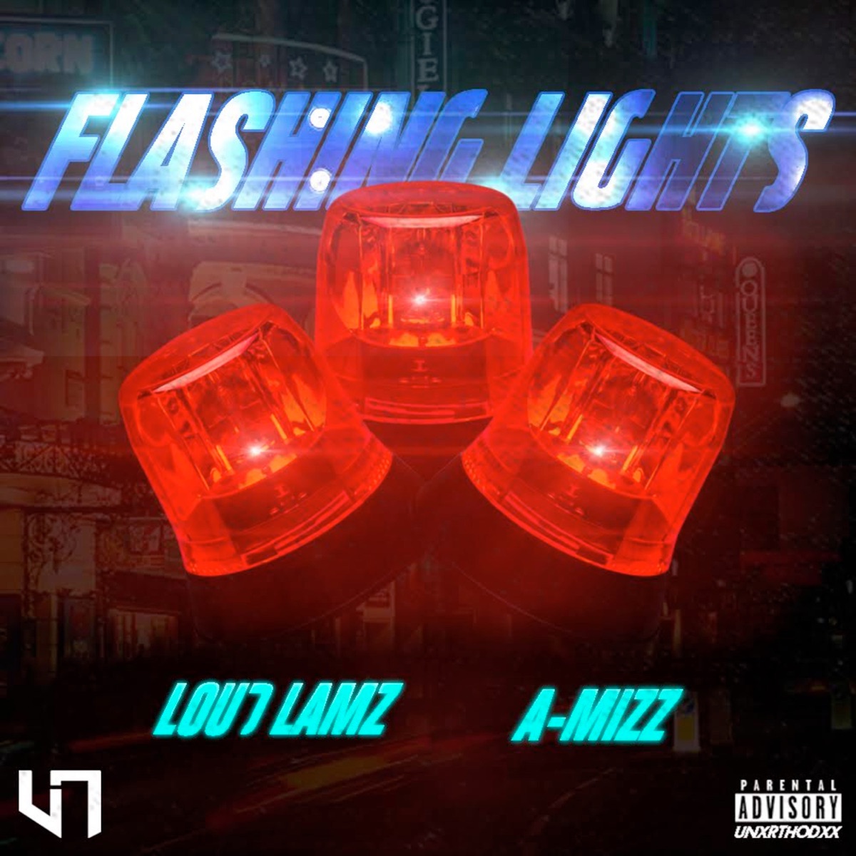 Flashing Lights (feat. A-Mizz) - Single by Loud Lamz album cover