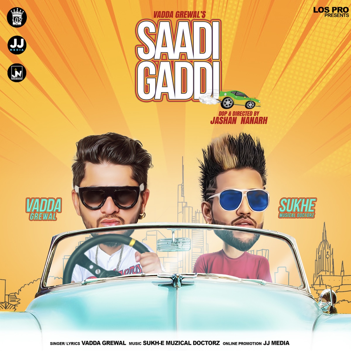 Saadi Gaddi (feat. Sukh-E) - Single by Vadda Grewal album cover