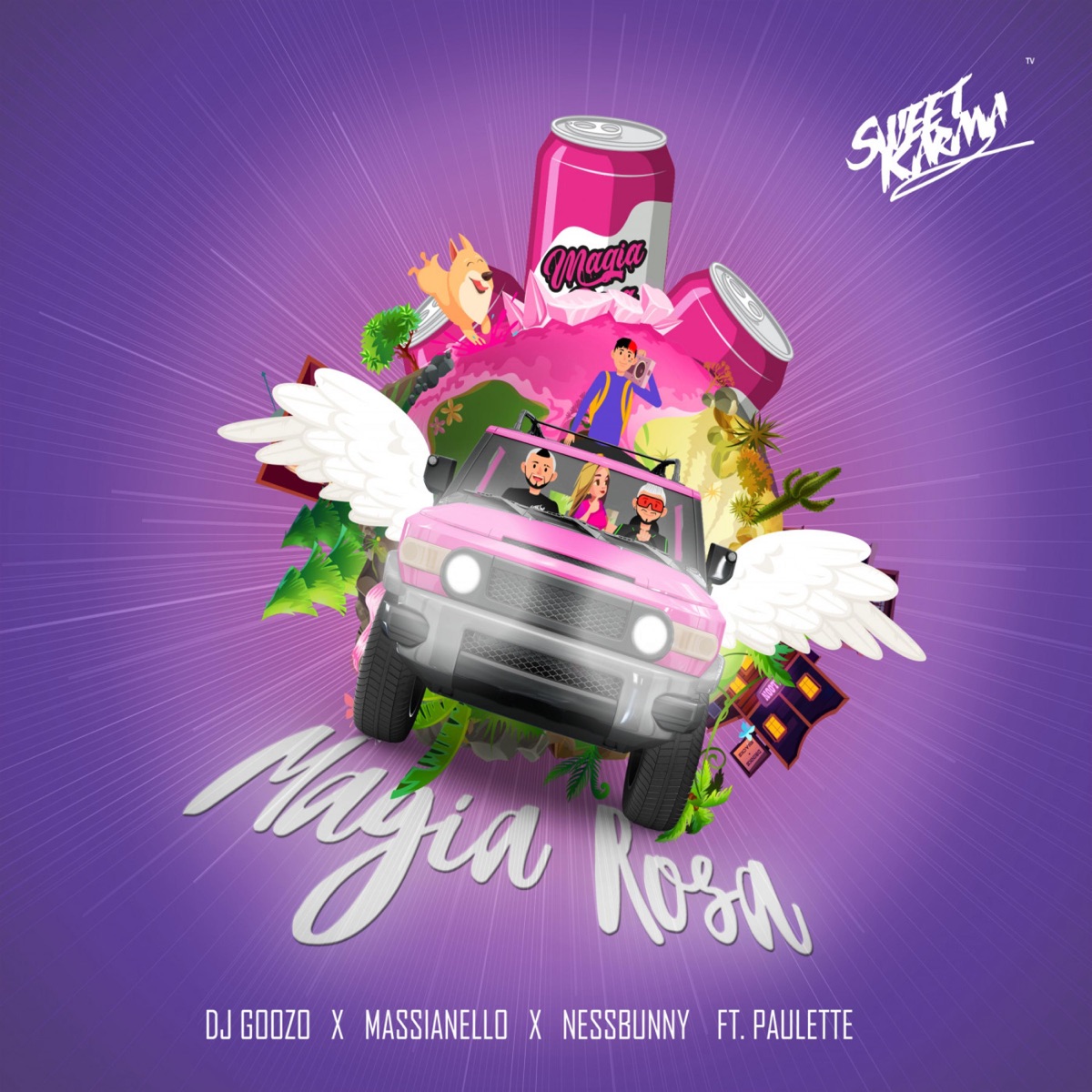 Magia Rosa (feat. Pauletteartist) - Single by DJ Goozo, Massianello & Ness Bunny album cover