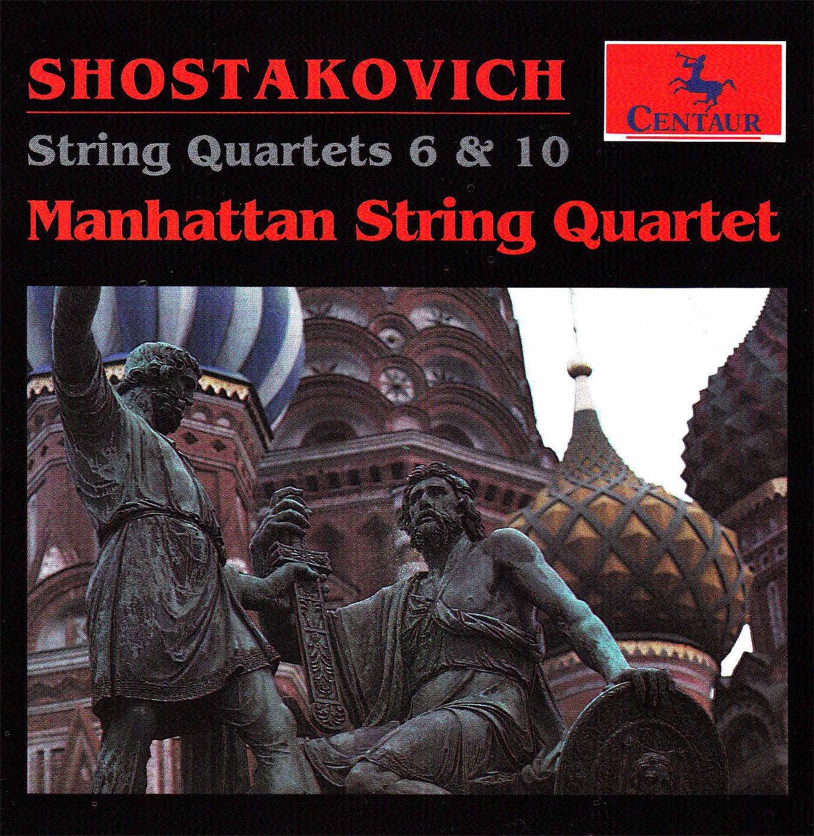 Shostakovich: String Quartets Nos. 6 & 10 by Manhattan String Quartet album cover