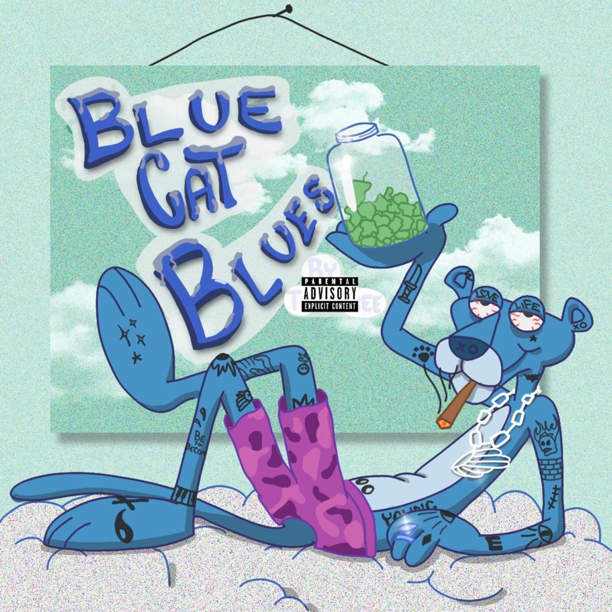 Blue Cat Blues - Single by Tyrant Xenos & Tall Tree Hippy album cover