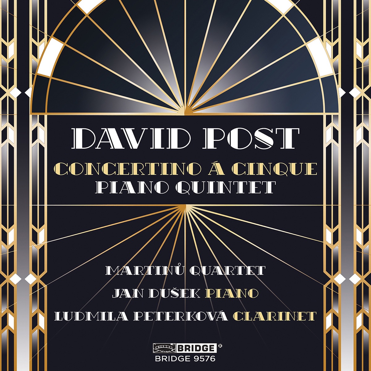 David Post: Concertino á cinque & Piano Quintet by Martinů Quartet, Jan Dušek & Ludmila Peterková album cover