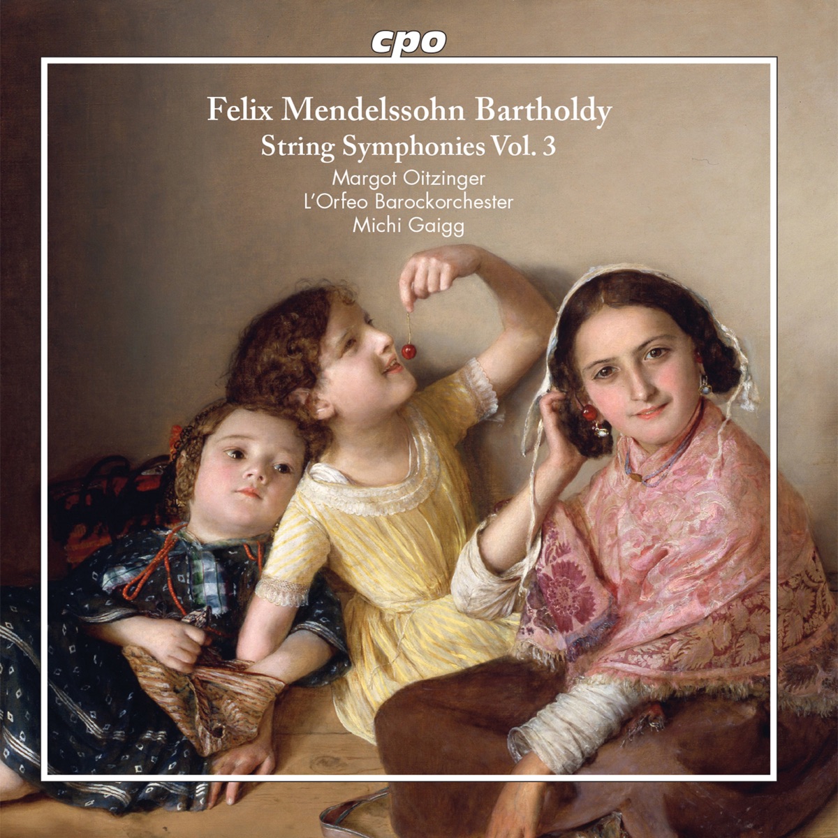 Mendelssohn: String Symphonies, Vol. 3 (Arr. for Strings & Piano) by Margot Oitzinger, L'Orfeo Barockorchester & Michi Gaigg album cover