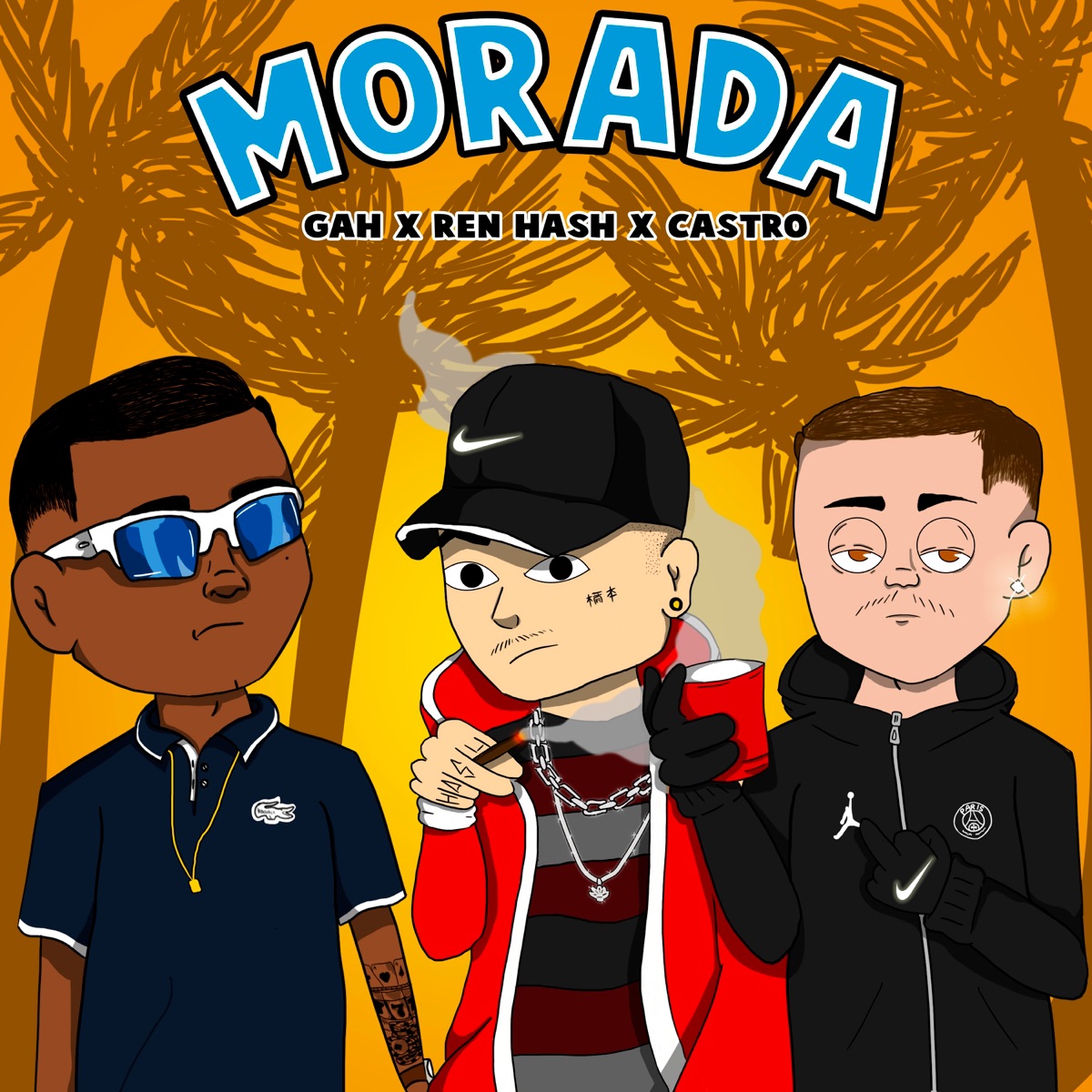 Morada - Single by Ren Hash, Gah & Ca$Tro album cover