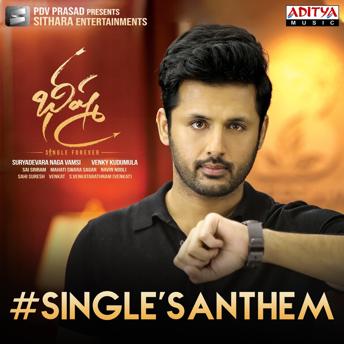 Single's Anthem (From "Bheeshma") - Single by Anurag Kulkarni & Mahati Swara Sagar album cover