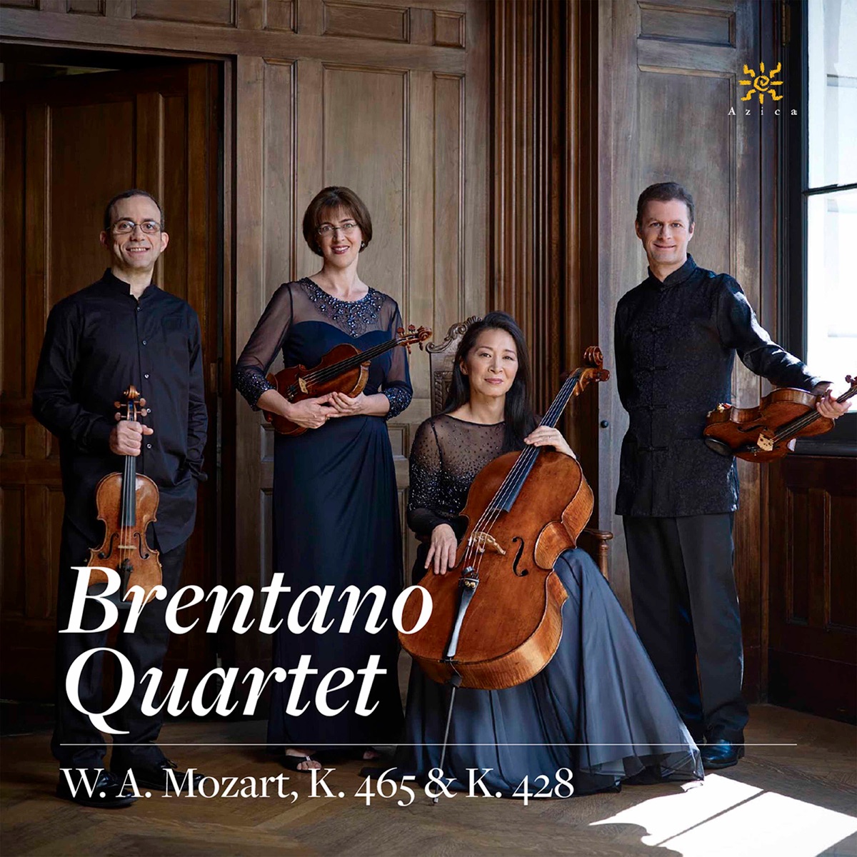 Mozart: String Quartets Nos. 19 & 16, K. 465 & 428 by Brentano String Quartet album cover