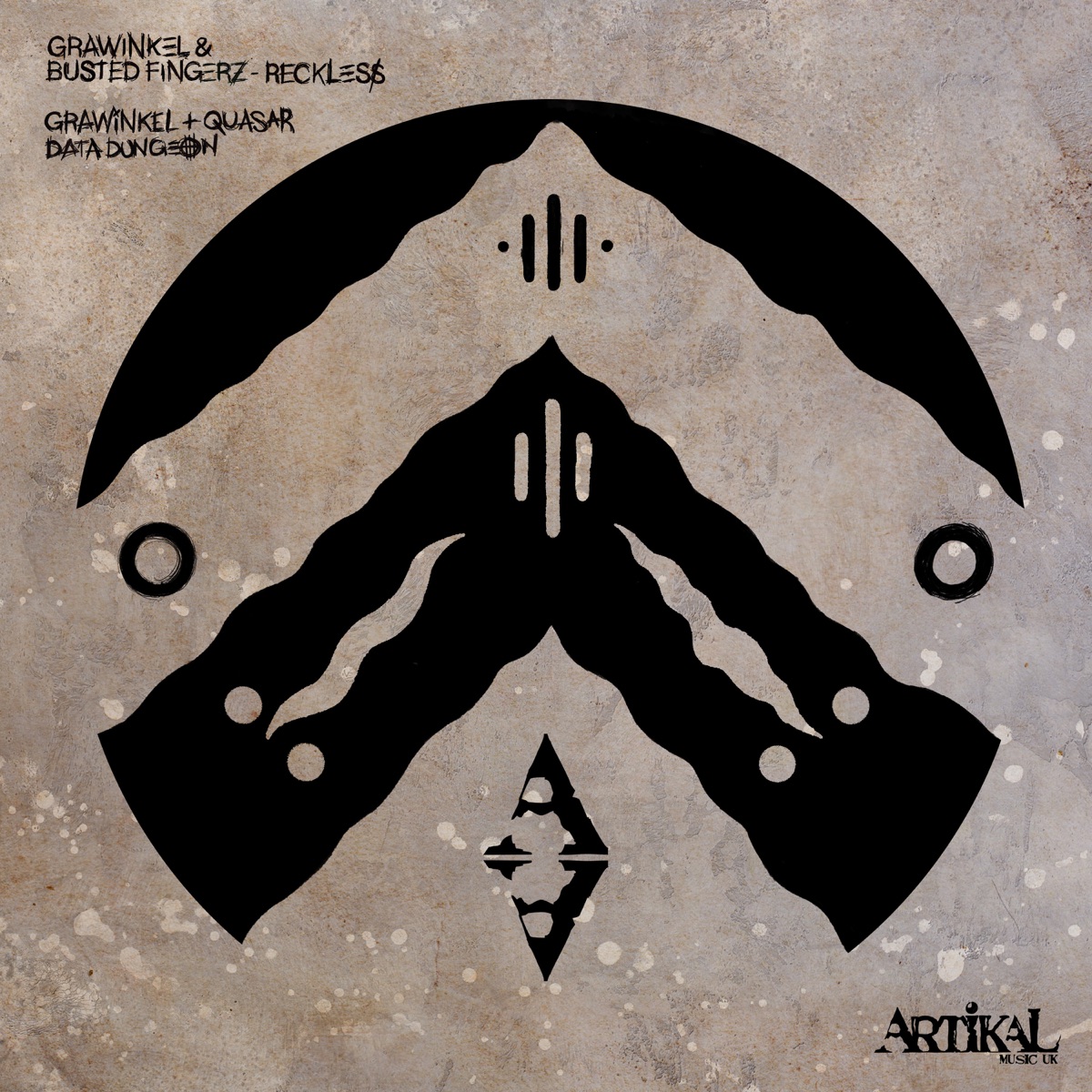 Reckless / Data Dungeon - Single by Grawinkel, Busted Fingerz & Quasar album cover