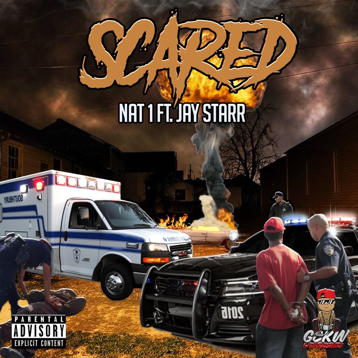 Scared (feat. Jay Starr) - Single by Nat 1 album cover