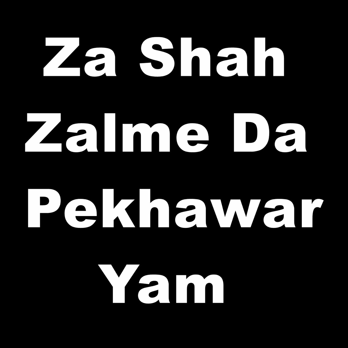 Za Shah Zalme da Pekhawar Yam - Single by Shabnam Naseem & Kamran album cover