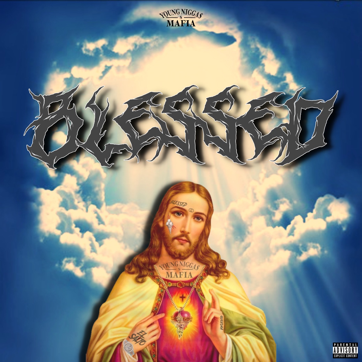Blessed EP (feat. Dirty Tony & Bluesoloazul) by NebulV album cover