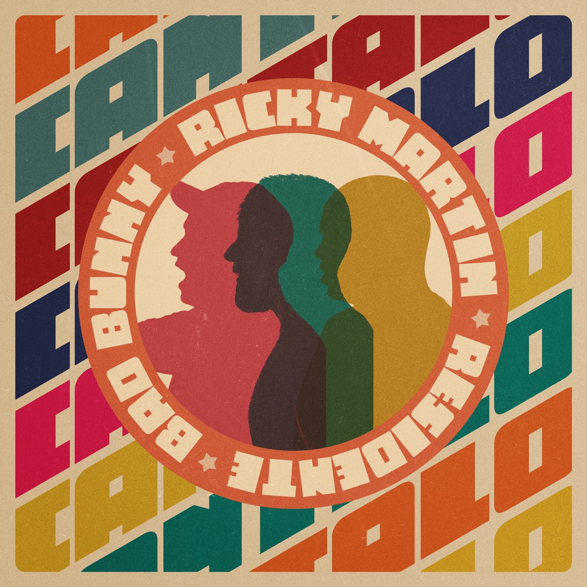 Cántalo - Single by Ricky Martin, Residente & Bad Bunny album cover artwork