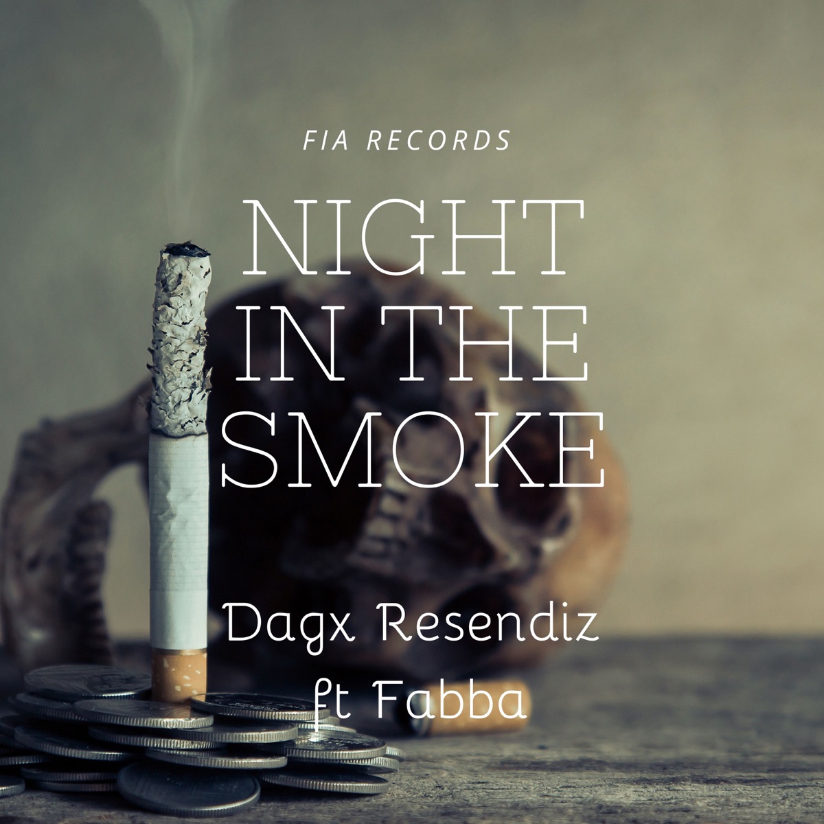 Night In the Smoke (feat. Fabba) [with Fabba] - Single by Dagx Resendiz album cover