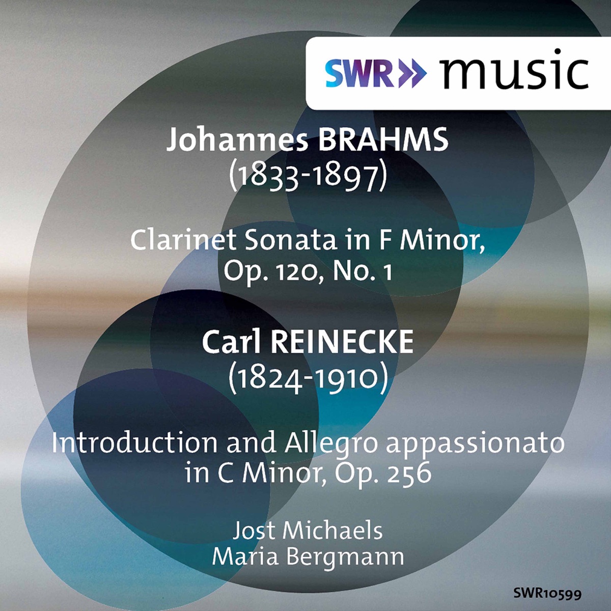 Brahms: Clarinet Sonata No. 1 in F Minor, Op. 120 No. 1 - Reinecke: Introduzione ed allegro appassionato in C Minor, Op. 256 by Jost Michaels & Maria Bergmann album cover
