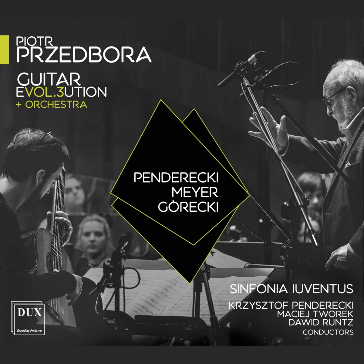 Guitar Evol.3ution + Orchestra by Piotr Przedbora, Polish Sinfonia Iuventus Orchestra, Krzysztof Penderecki & Dawid Runtz album cover