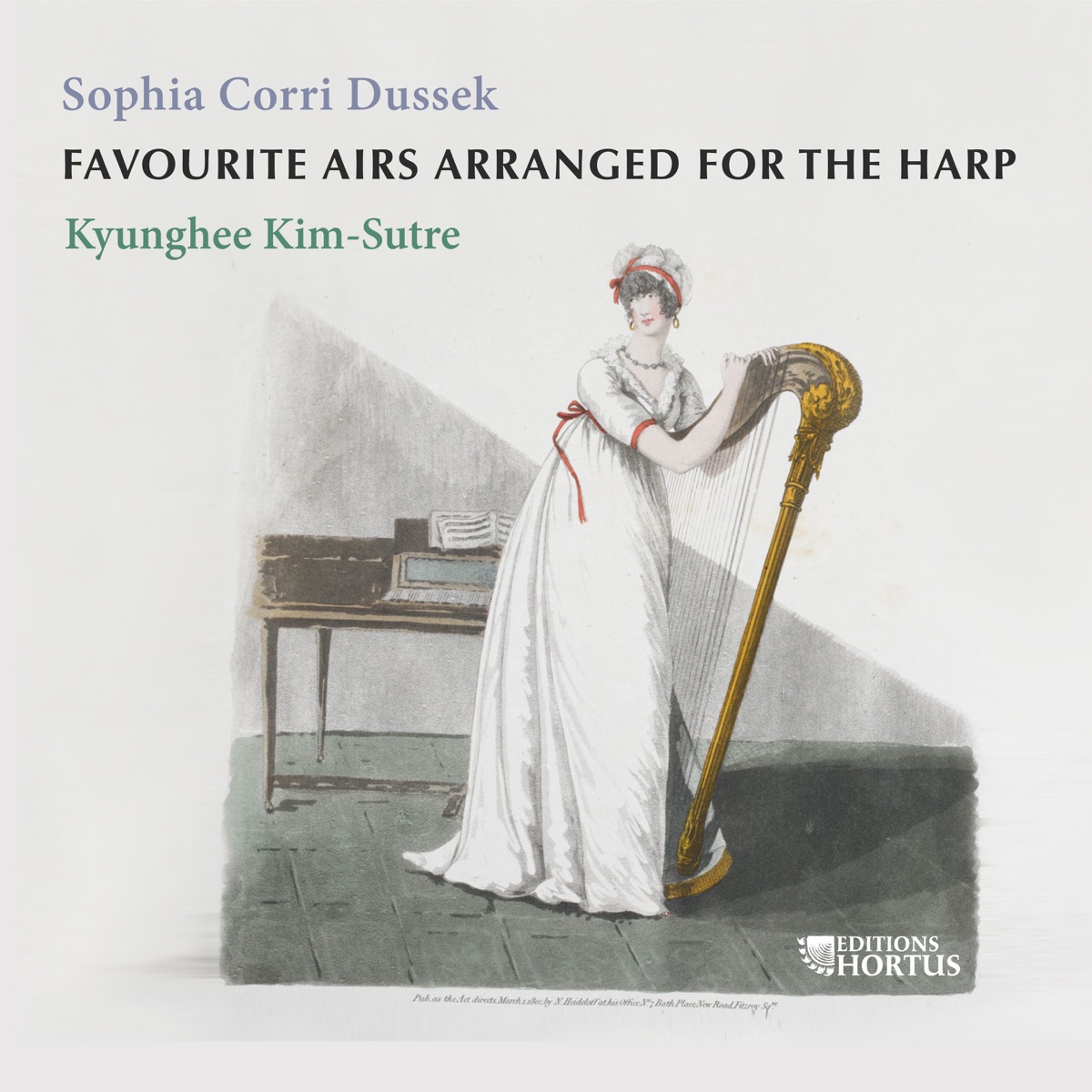 Sophia Corri Dussek: Favourite Airs Arranged for the Harp by Kyunghee Kim-Sutre & Guillaume Sutre album cover
