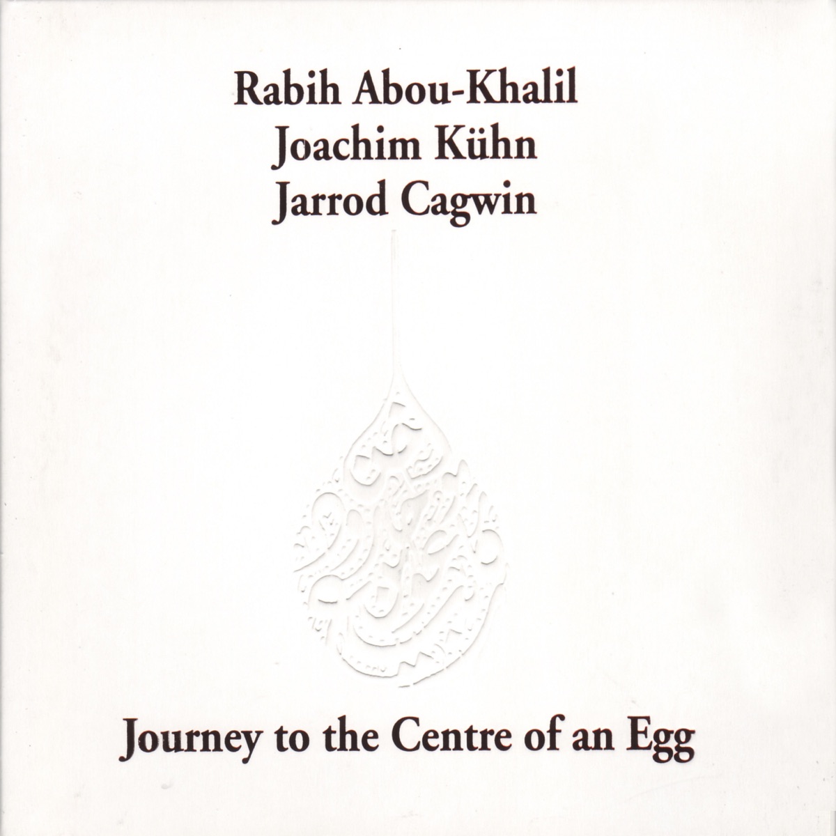 Journey to the Center of an Egg by Rabih Abou-Khalil, Jarrod Cagwin & Joachim Kühn album cover