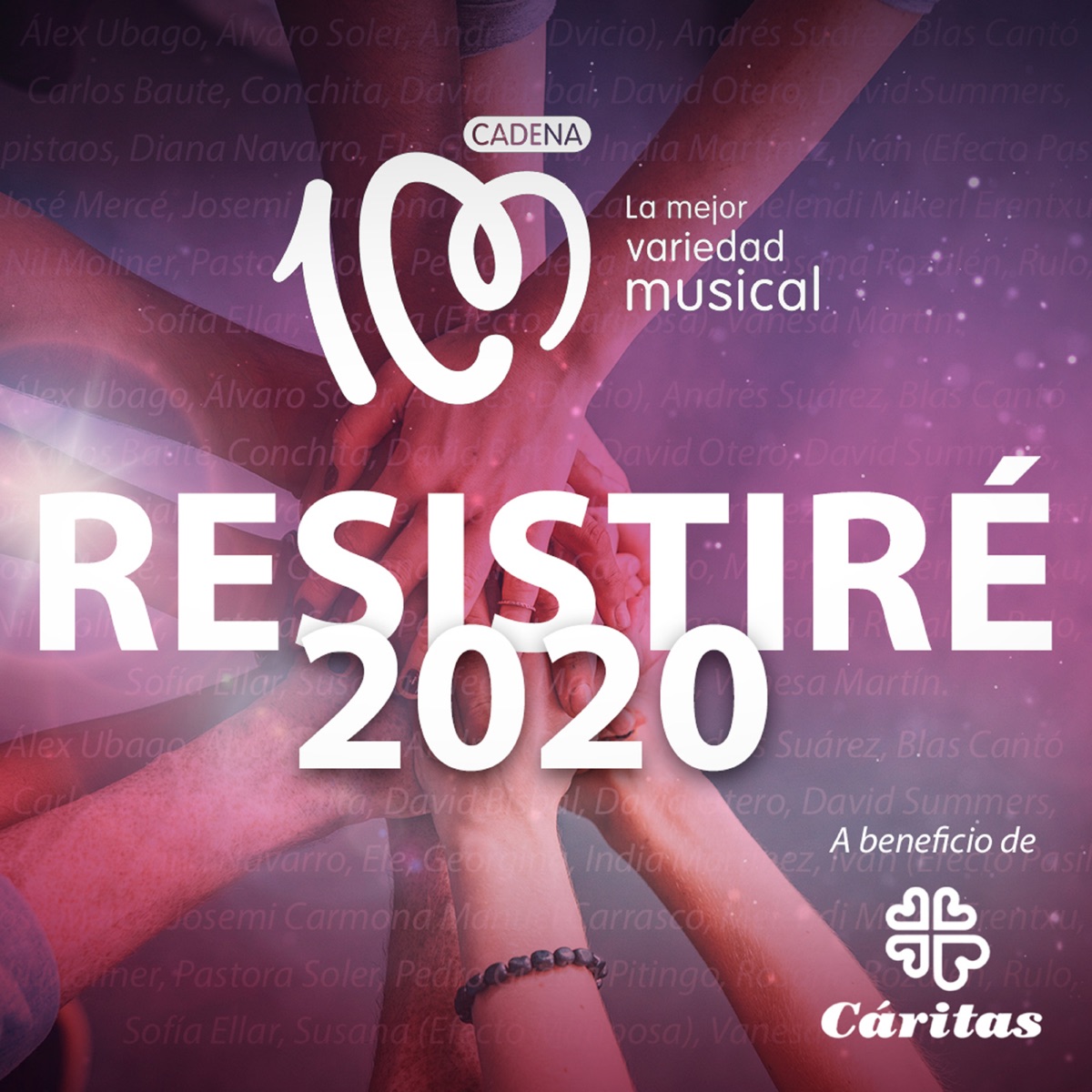 Resistiré (feat. Rosana, Rulo y la Contrabanda, Alvaro Soler, Conchita, David Bisbal, David Otero, David Summers, Dvicio, Efecto Mariposa, ELE, India Martínez, José Mercé, Josemi Carmona, Manuel Carrasco, Melendi, Pedro Guerra, Pitingo, Rozalén, Sofia Ellar, Andrés Suárez, Alex Ubago, Blas Cantó, Pastora Soler, Vanesa Martín, Carlos Baute, Despistaos, Diana Navarro, Efecto Pasillo, Georgina, Mikel Erentxun & Nil Moliner) - Single by Resistiré 2020 album cover