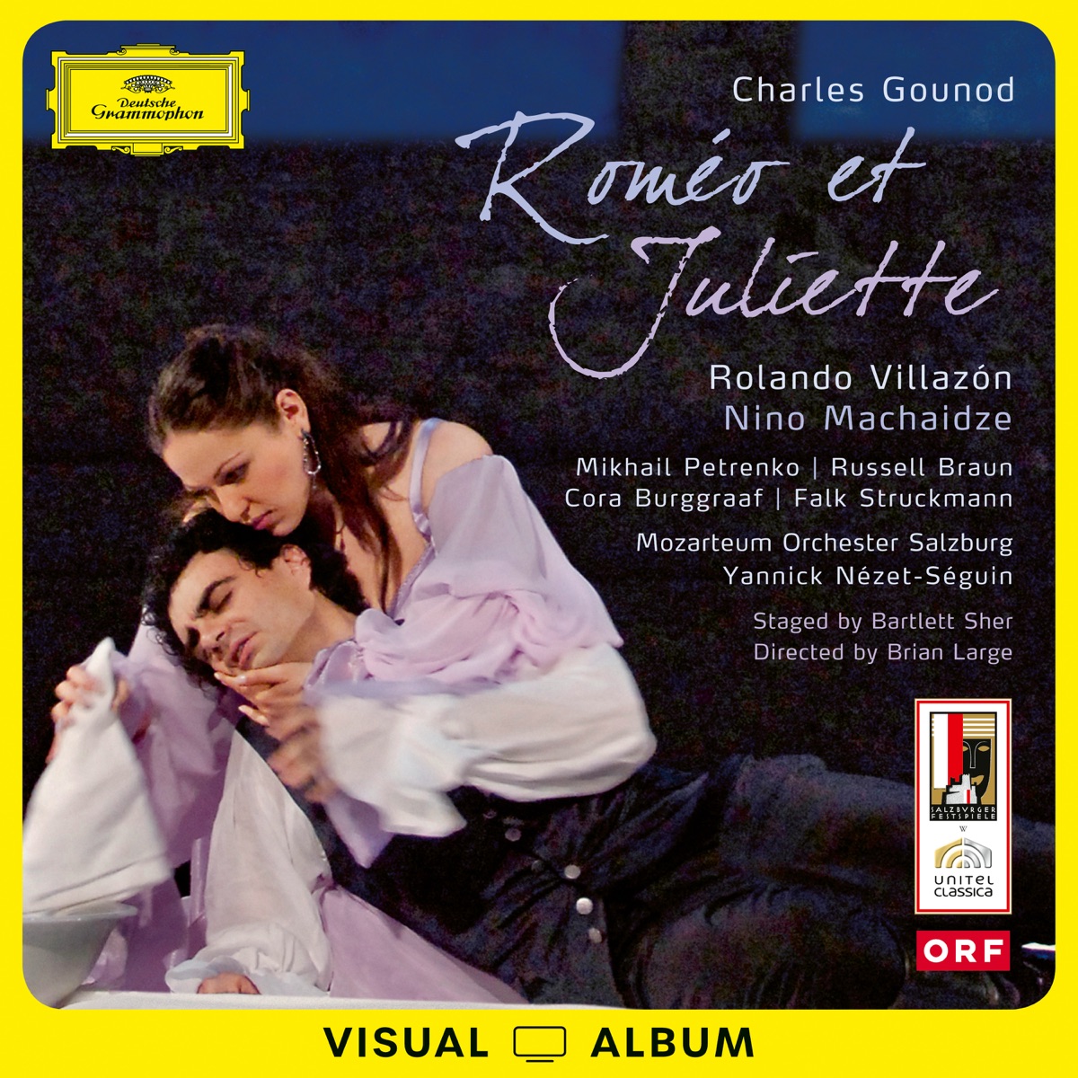 Gounod: Roméo et Juliette (Visual Album, Live at Felsenreitschule, Salzburg 2008) by Nino Machaidze, Rolando Villazón, Russell Braun, Falk Struckmann, Mozarteum Orchestra Salzburg & Yannick Nézet-Séguin album cover