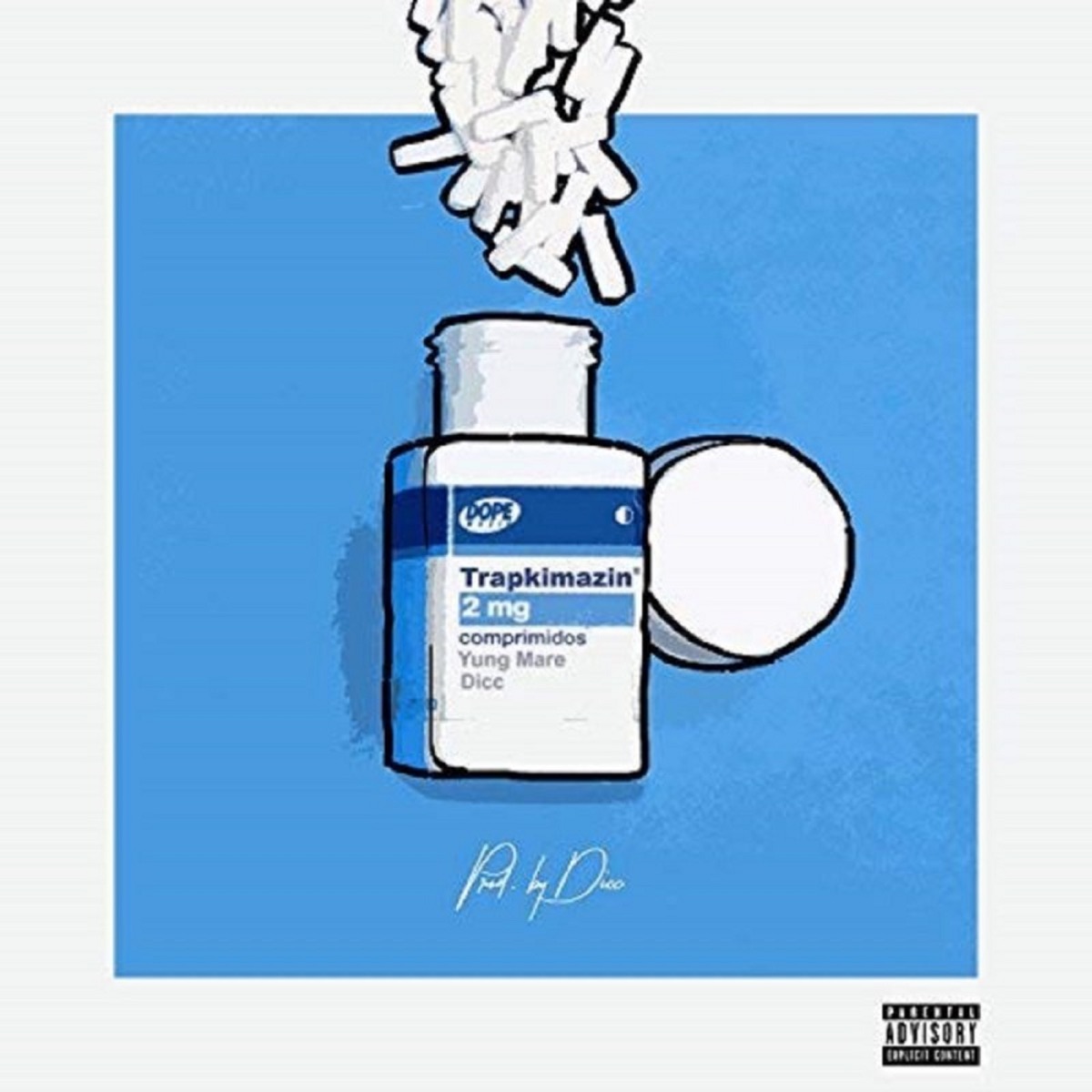 Trapkimazin - Single by Dicc & Yung Mare album cover
