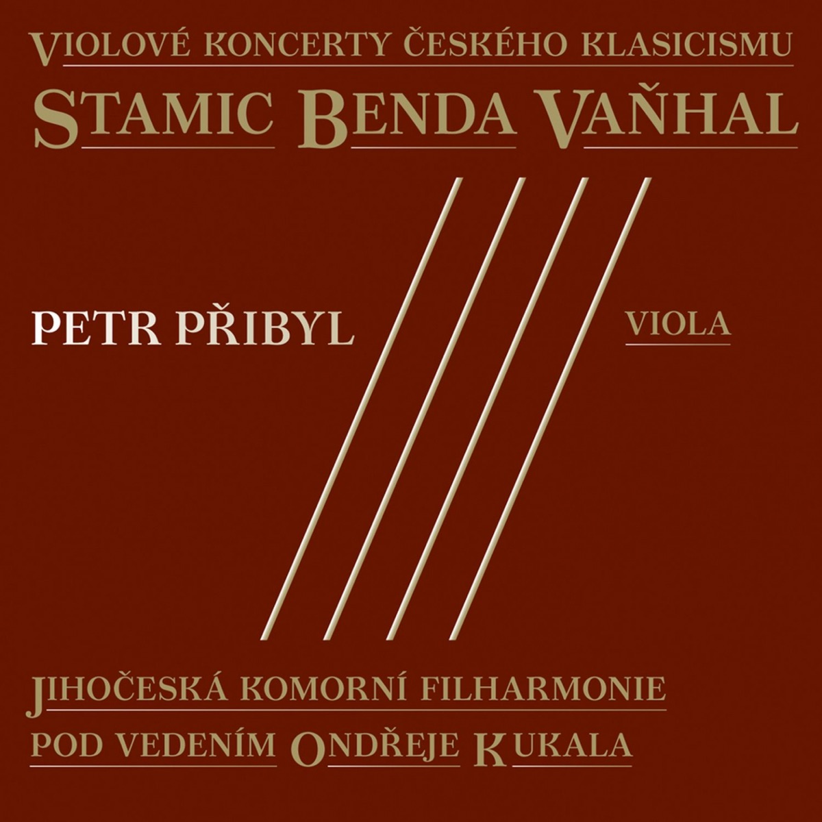 Stamic, Benda & Vaňhal: Violové koncerty českého klasicismu by Petr Přibyl, Ondrej Kukal & Jihočeská komorní filharmonie album cover