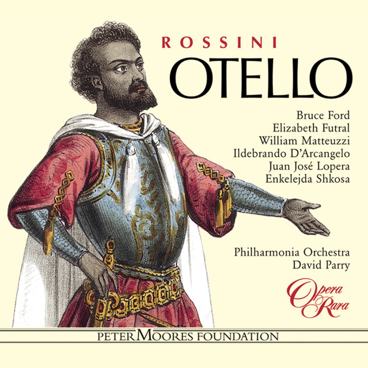 Rossini: Otello by David Parry, Philharmonia Orchestra, Elizabeth Futral & Bruce Ford album cover