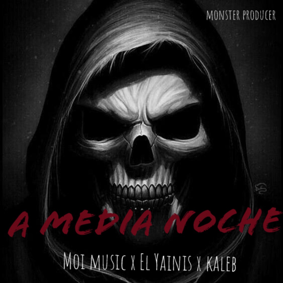 A Media Noche (feat. Moi Music, el Yainis & Kaleb) - Single by Monster album cover