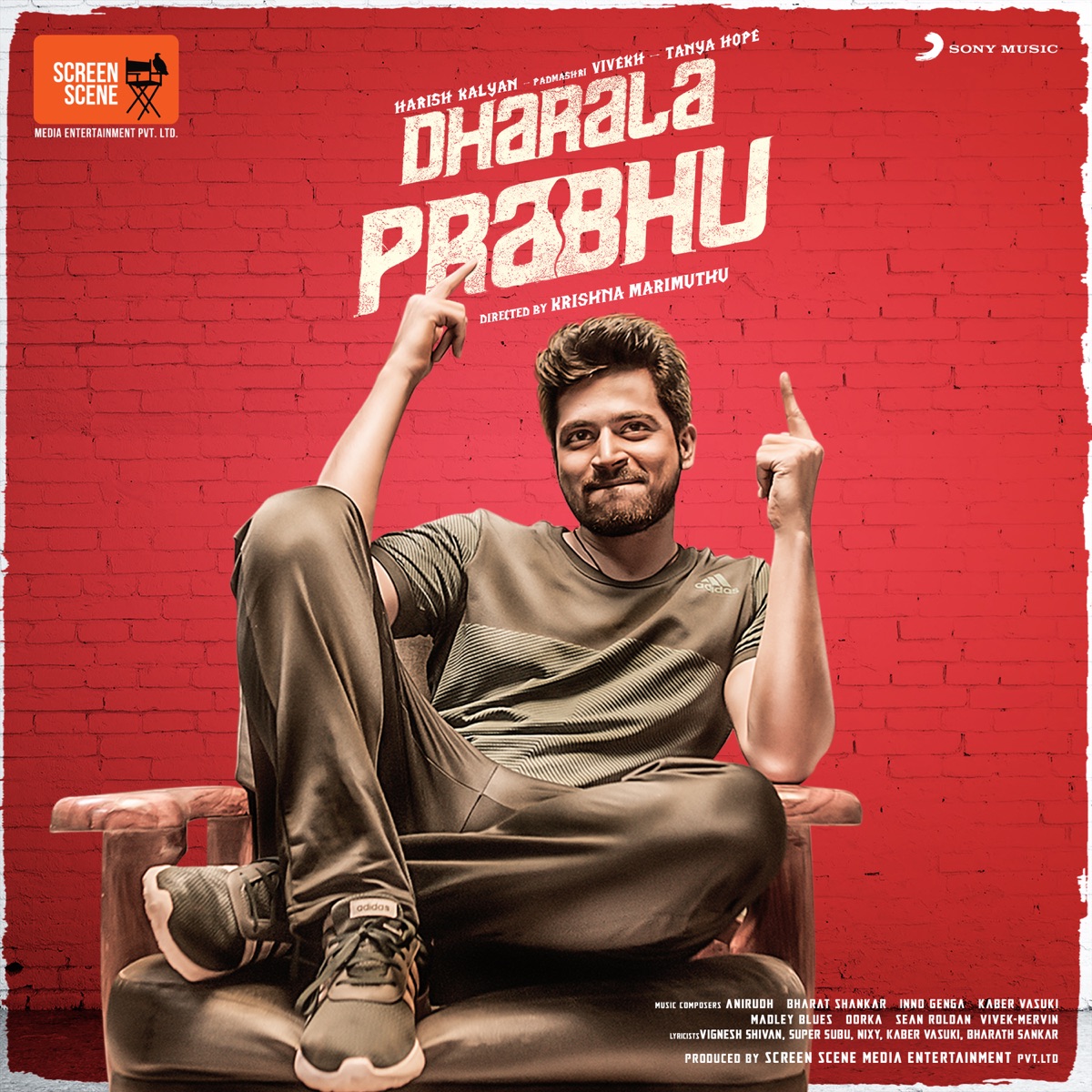 Dharala Prabhu (Original Motion Picture Soundtrack) by Kaber Vasuki, Sean Roldan, Vivek Siva, Mervin Solomon, Oorka, Bharath Sankar, Inno Genga, Madley Blues & Anirudh Ravichander album cover