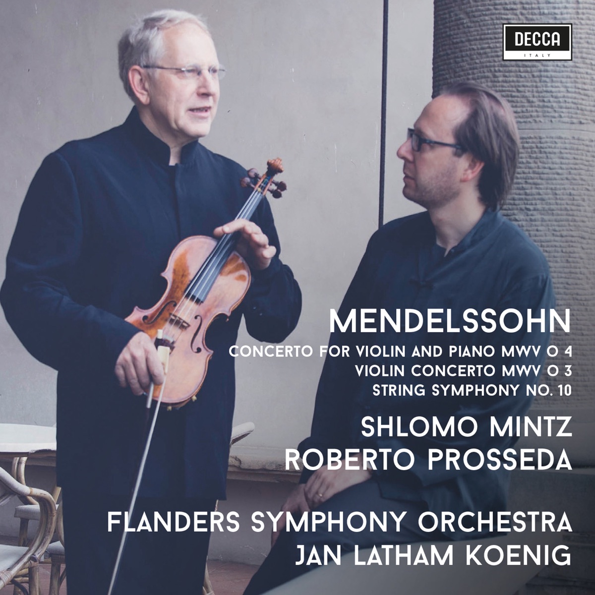 Mendelssohn: Violin Concertos by Shlomo Mintz, Roberto Prosseda, Flanders Symphony Orchestra & Jan-Latham Koenig album cover