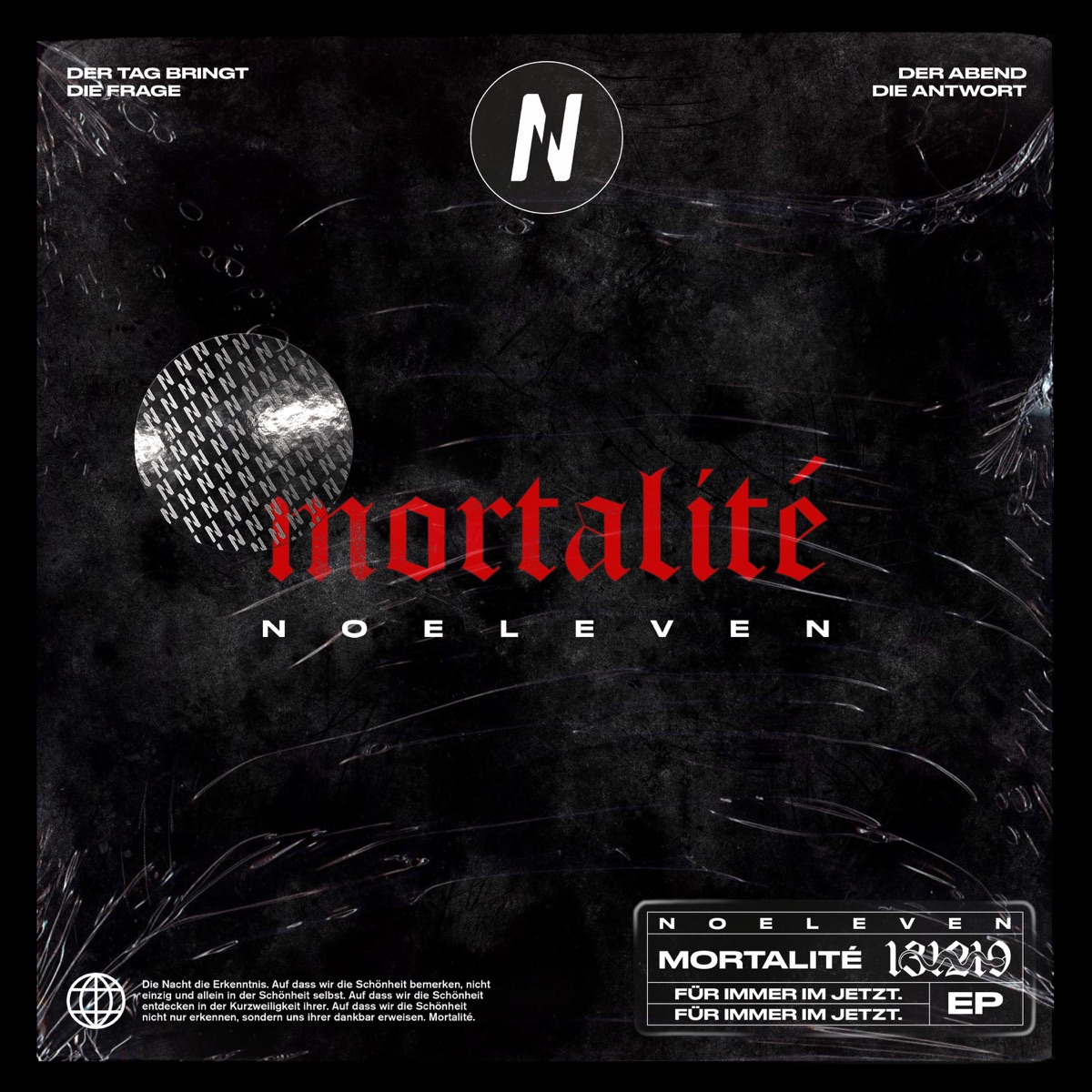 Mortalité EP by Noeleven album cover