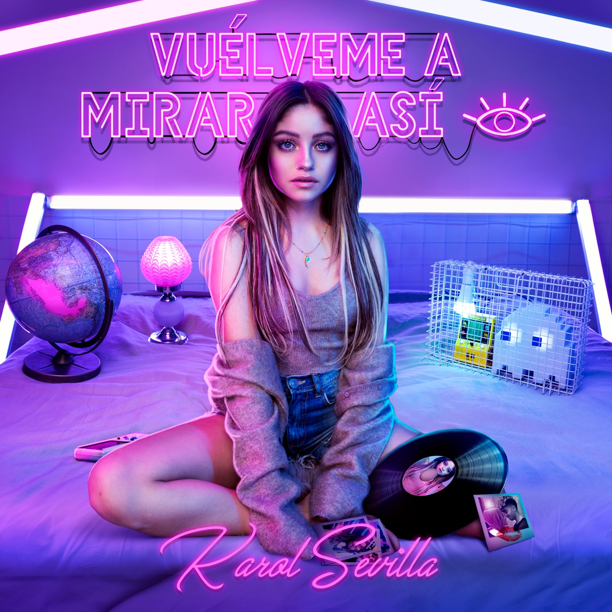 Vuélveme a Mirar Así - Single by Karol Sevilla album cover