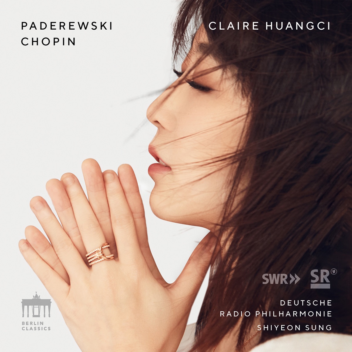 Paderewski and Chopin: Piano Concertos by Claire Huangci, Shiyeon Sung & Deutsche Radio Philharmonie Saarbrücken Kaiserslautern album cover