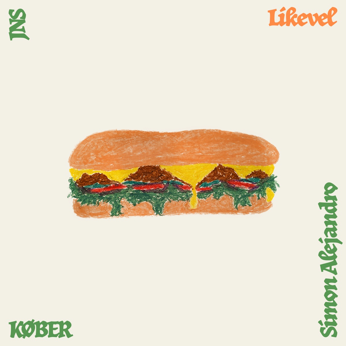 Likevel - Single by KØBER, Simon Alejandro & JNS album cover