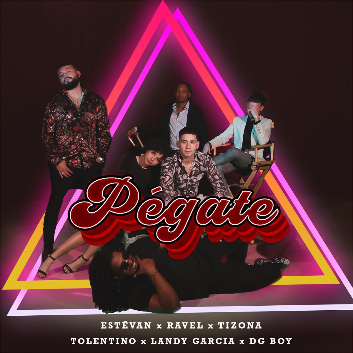 Pégate (feat. Landy Garcia, DG Boy, Tizona & Tolentino) - Single by Estevan album cover