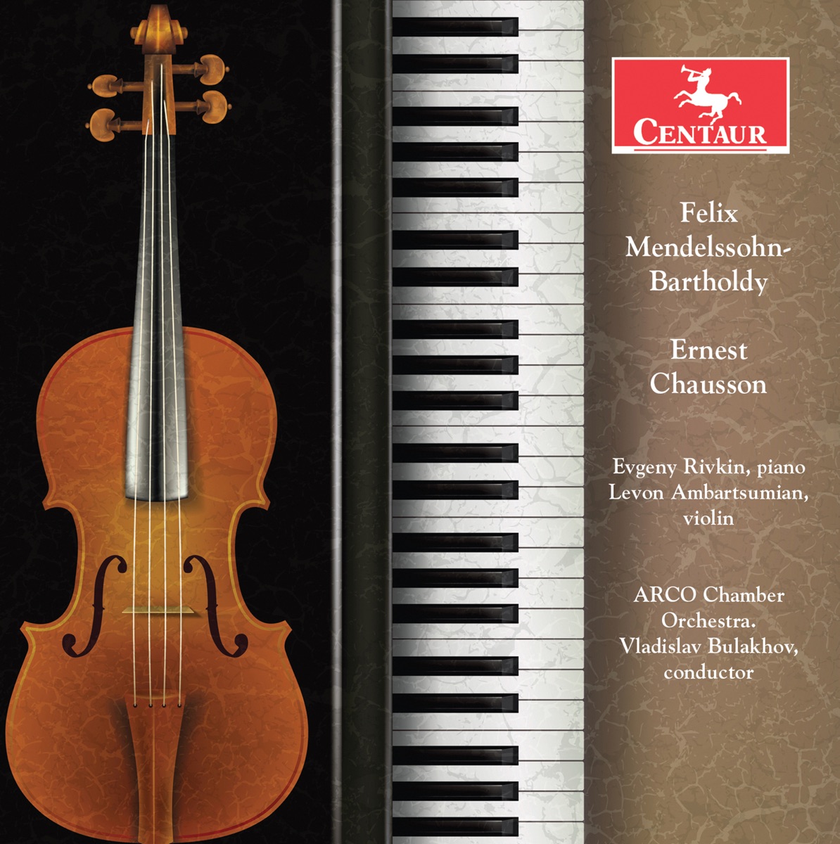 Mendelssohn & Chausson: Violin Concertos (Live) by Evgeny Rivkin, Levon Ambartsumian, ARCO Chamber Orchestra & Vladislav Bulakhov album cover