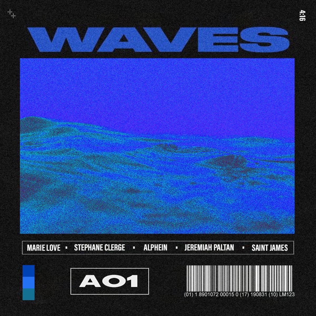 WAVES (feat. Marie Love, Stephane Clerge, Alphein, Jeremiah Paltan & Saint James) - Single by AO1 Collective album cover