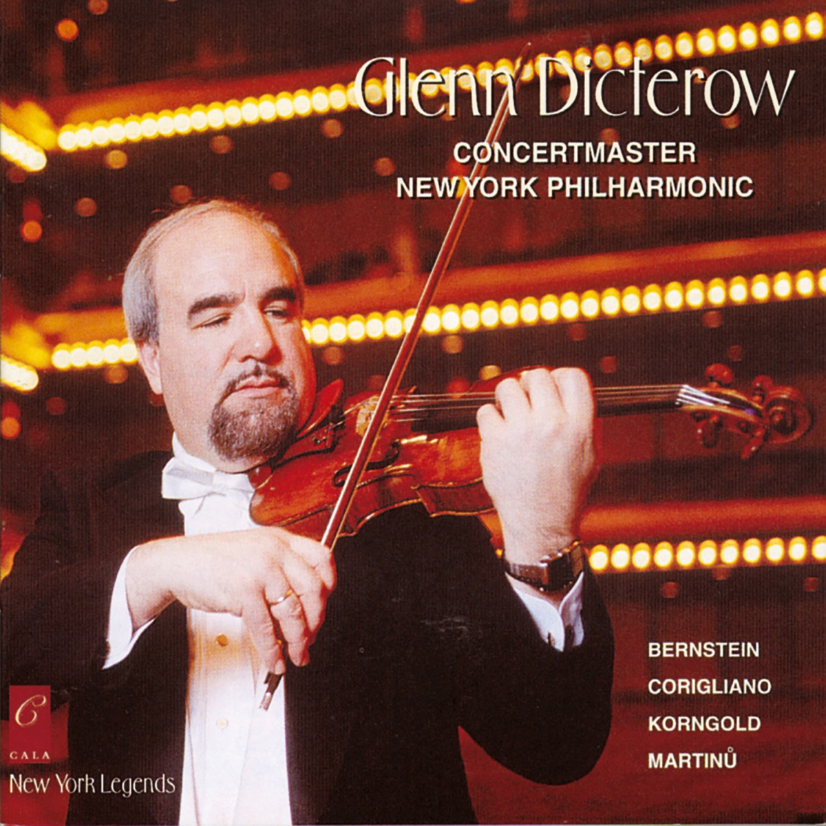 Glenn Dicterow Plays Bernstein, Martinå¯, Korngold and Corigliano by Karen Dreyfus, Glenn Dicterow & Gerald Robbins album cover