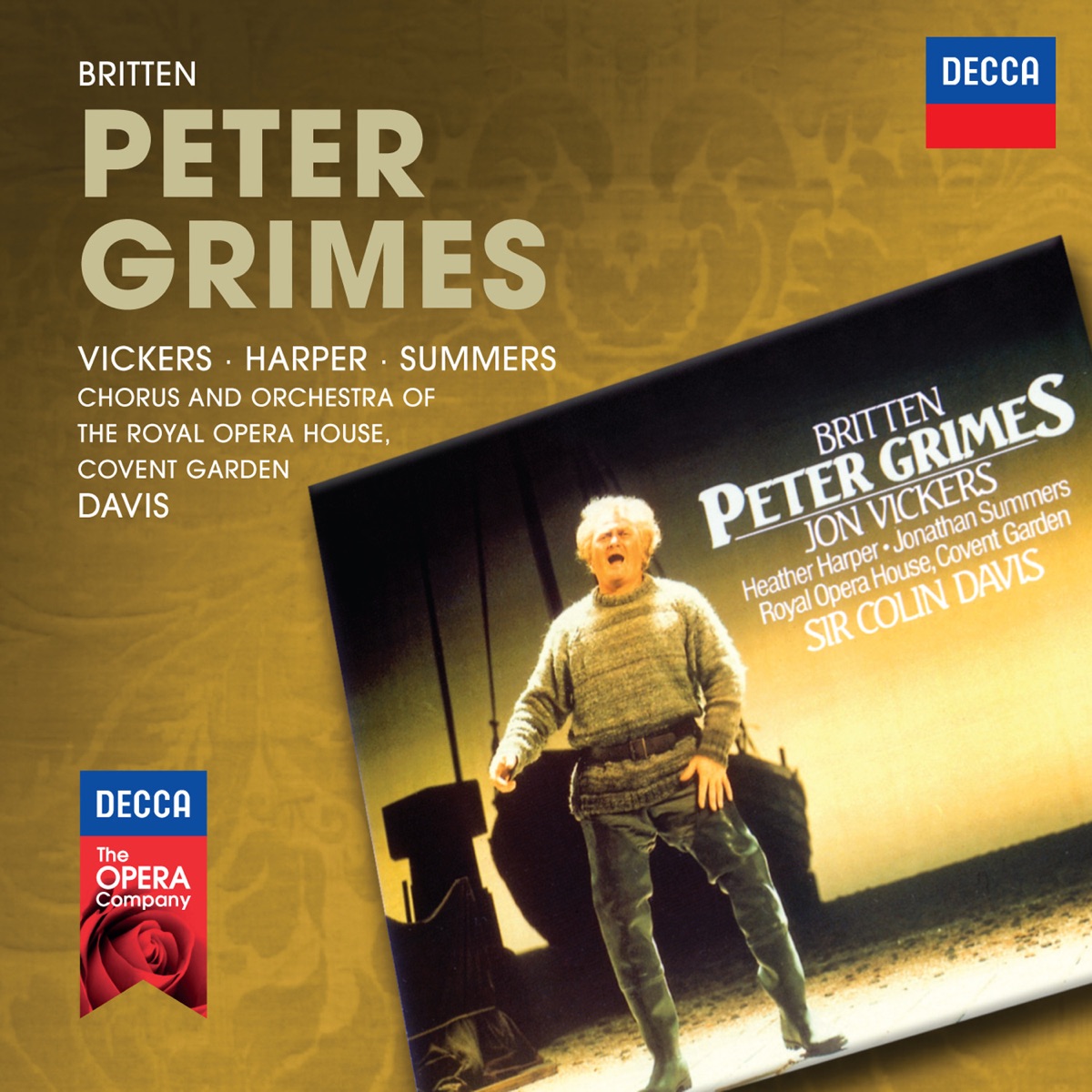 Britten: Peter Grimes by Sir Colin Davis, Jon Vickers, Orchestra of the Royal Opera House, Heather Harper, Jonathan Summers & Chorus of the Royal Opera House, Covent Garden album cover