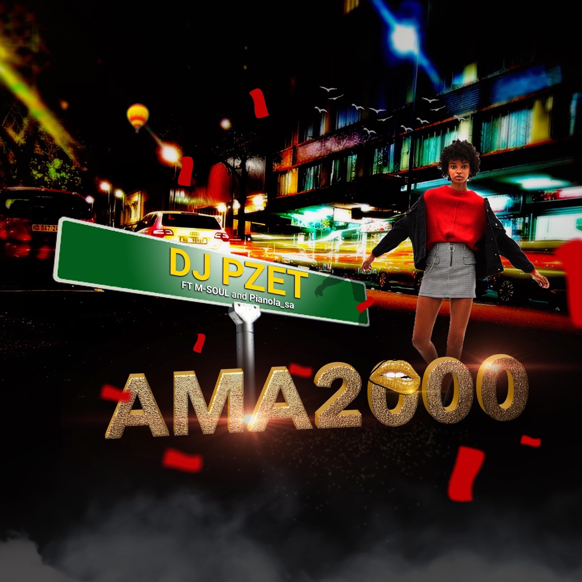 Ama2000 (feat. M-Soul) - Single by Dj Pzet album cover