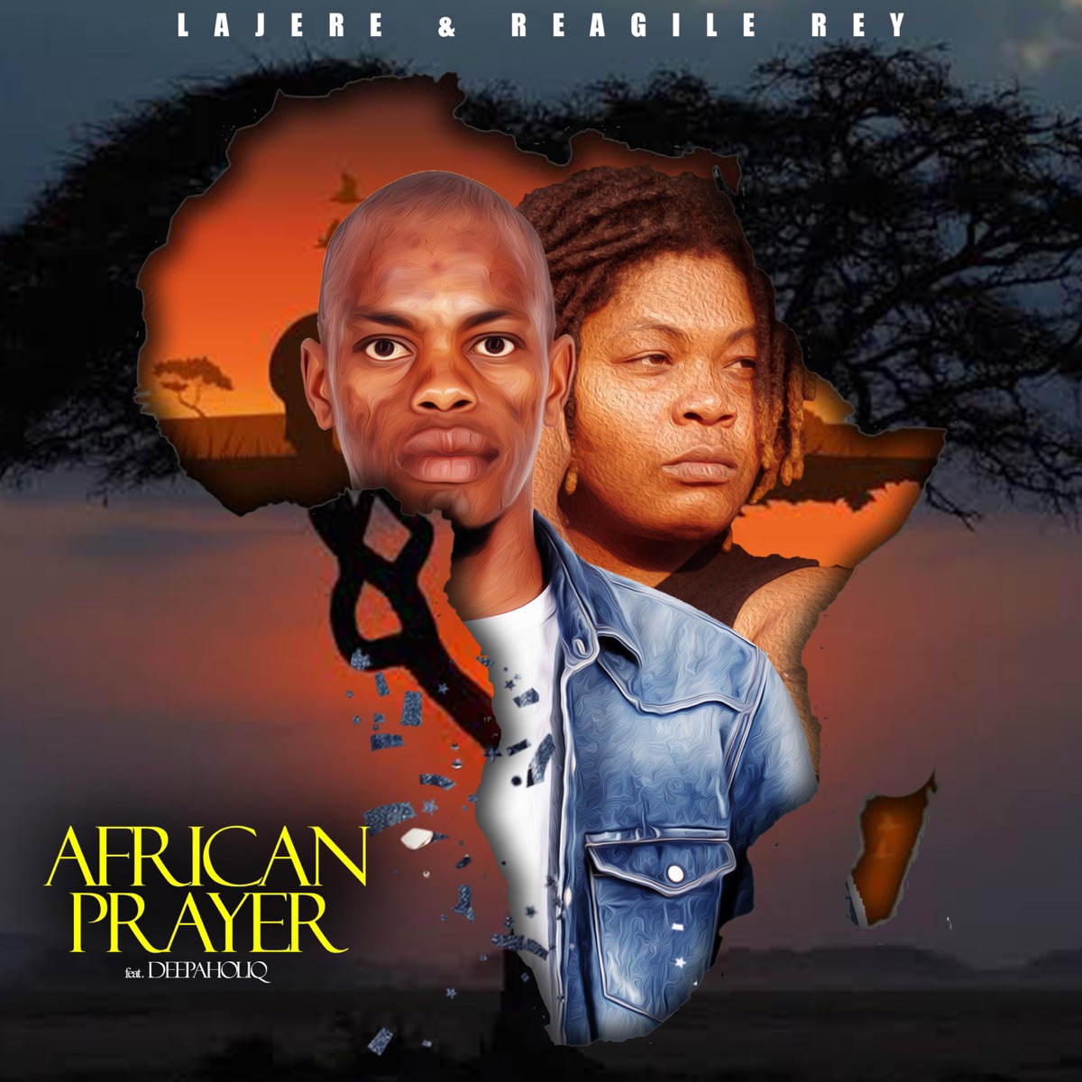 African Prayer (feat. Deepaholiq) - Single by Reagile Rey & Lajere album cover